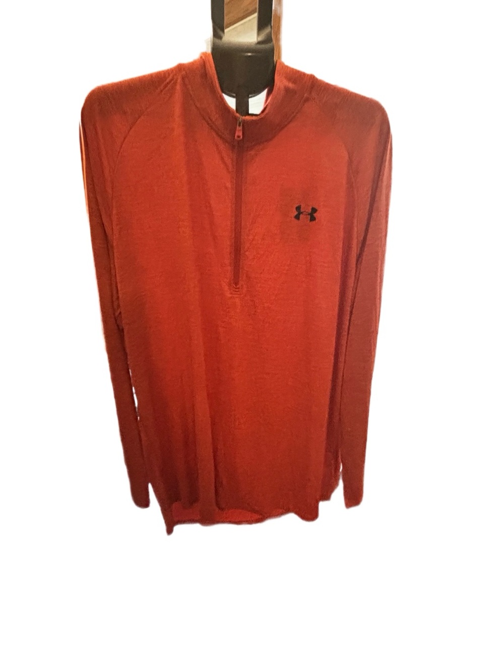 Under Armour Men's Bright Orange 1/4 Zip Training Pullover
